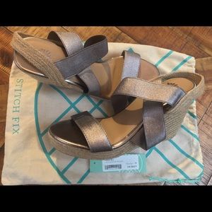 Yellow Box Espadrille Wedge NWT Size 9